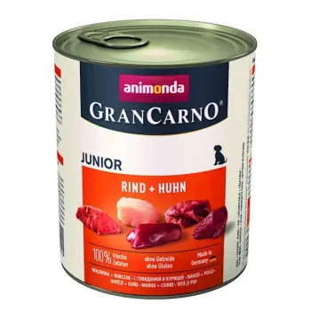 Animonda GranCarno Junior Rind Huhn Wołowina + Kurczak puszka 800g
