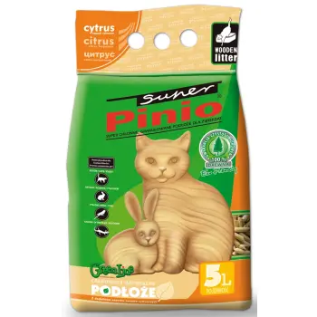Super Pinio Cytryna żwirek drewniany 5L